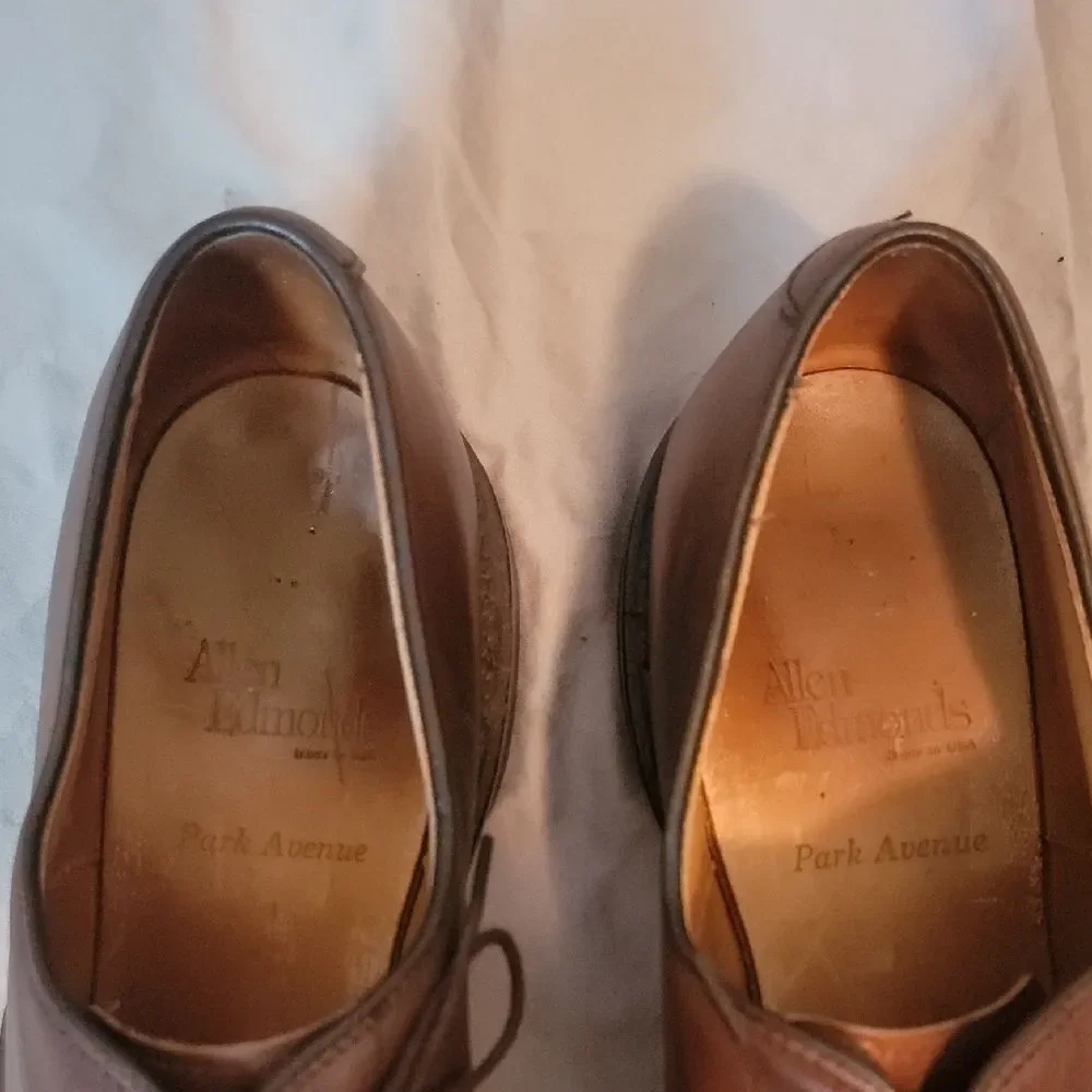 Allen Edmonds Brown Cap-Toe Oxford Shoes
